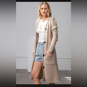 Easel brand cardigan in oatmeal